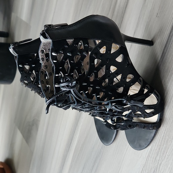 Sam Edelman Allison Studded Lace up Heels - Picture 3 of 6